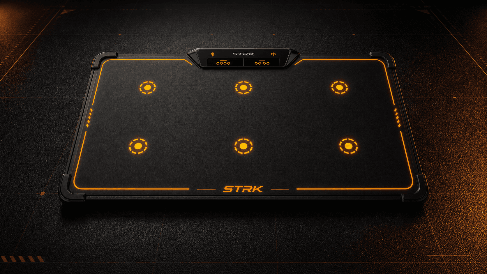 STRK mat showing designed light training paths