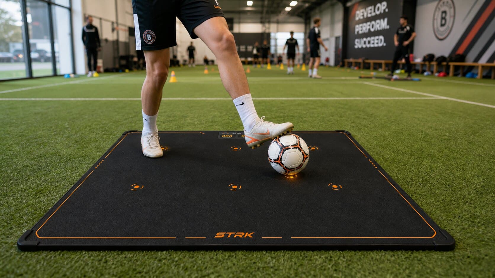 World Cup 2026 football training equipment with STRK smart mat