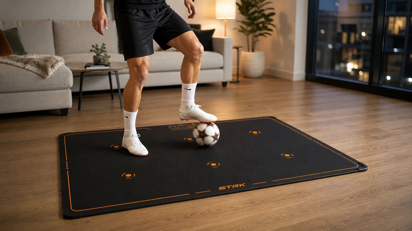 World Cup 2026 basement soccer training with STRK mat drills