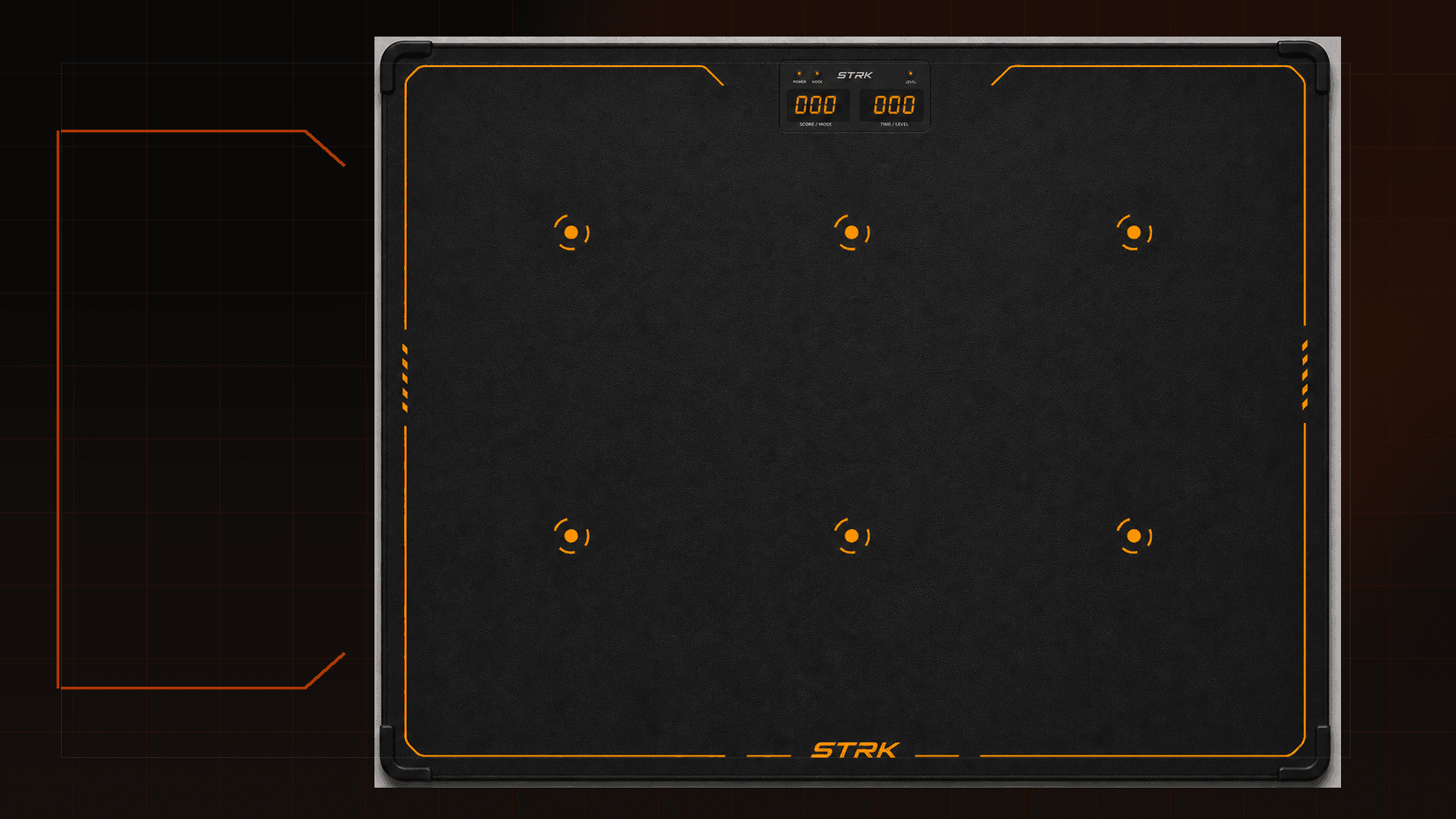 STRK smart football reaction mat with six target zones