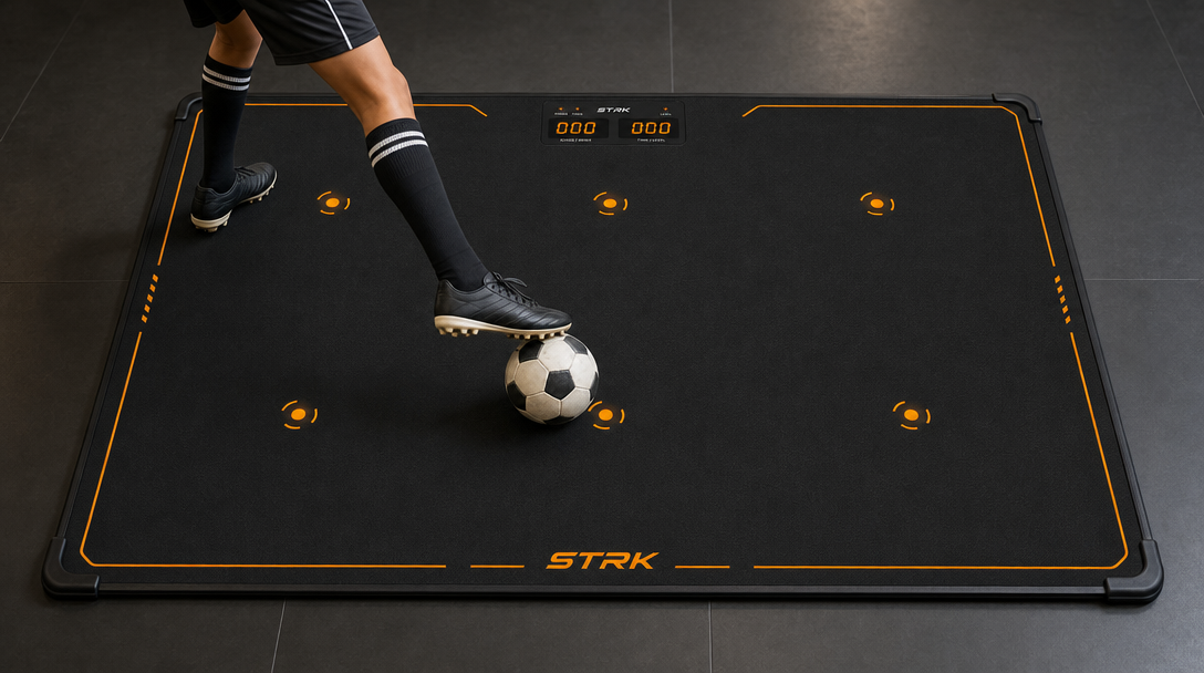 Foundation Touch youth football training case on the STRK mat